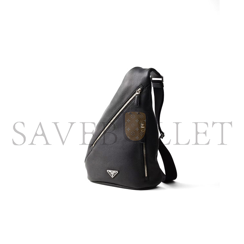 PRADA CROSS LEATHER BAG 2VZ092 (47.5*26.5*10cm)